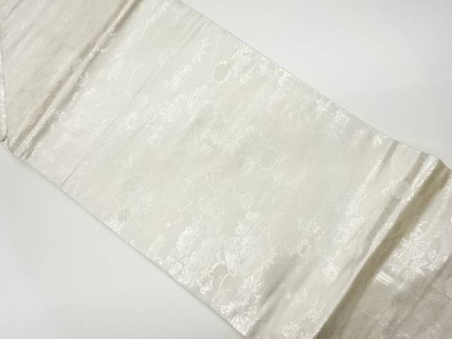 寺院に松竹梅・菊模様織出し名古屋帯【リサイクル】【中古】【着】 宗sou(prc) 7,661円