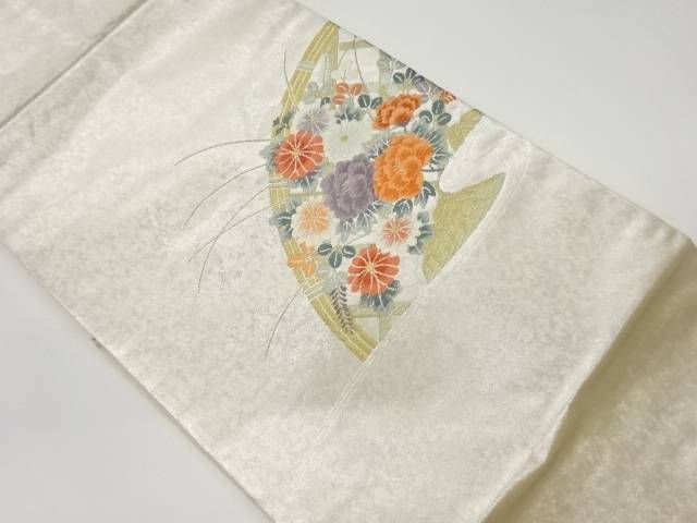 蛇籠に花々模様織出し名古屋帯【リサイクル】【中古】【着】 宗sou(prc) 7,056円