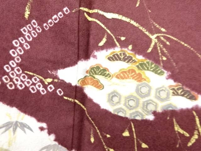 楽天市場】未使用品 霞取りに花・古典柄・扇・蝶模様訪問着