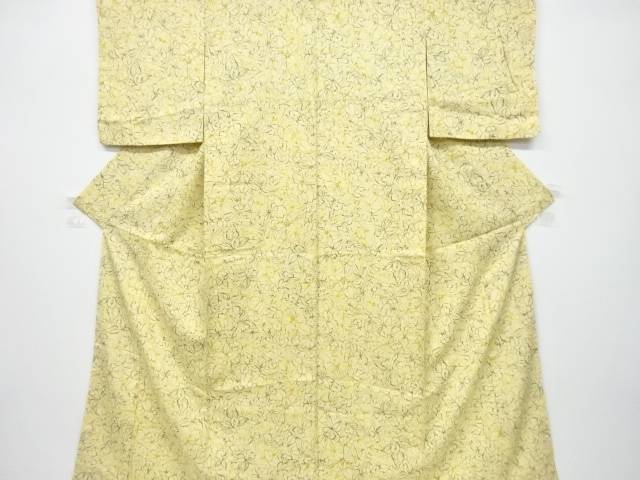 花模様小紋着物【リサイクル】【中古】【着】 宗sou(prc)