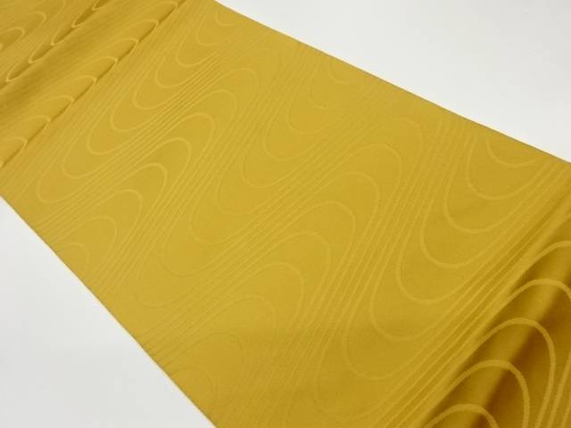 曲線に縞模様織出し名古屋帯【中古】【着】 宗sou