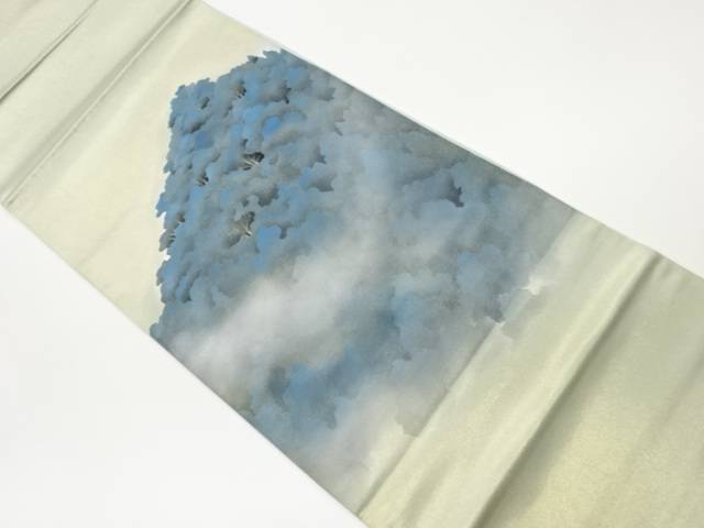 森に霞模様袋帯【中古】【着】 宗sou