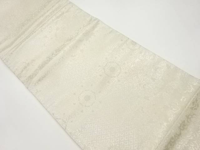華文に菱模様織出し袋帯【中古】【着】 宗sou
