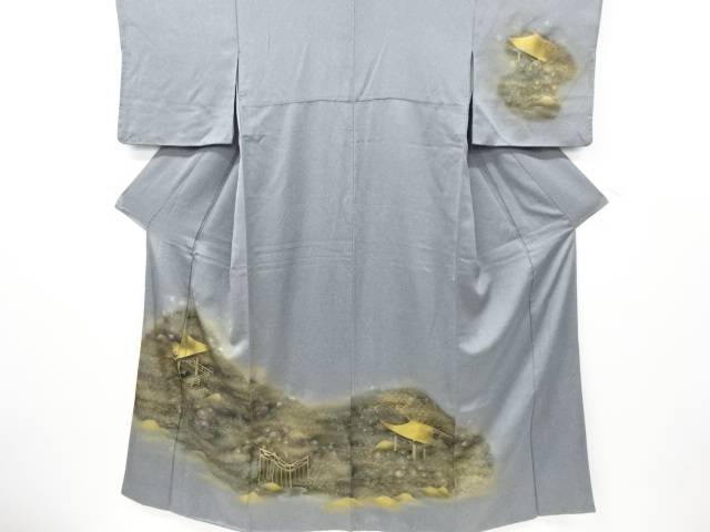 金彩 住みかに被子植物飾りつけ短い訪問着【再利用】【中古】【着】 宗sou