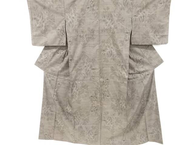寺院風景模様織り出し本場泥大島紬着物(9マルキ)【中古】【着】 宗sou｜お茶道具・着物　【宗 sou】
