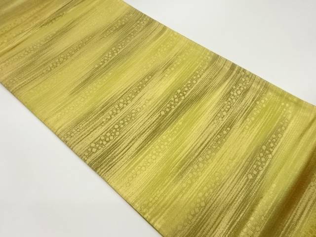 本郷葵虹作　虹つづれ色紙散らしに霞模様織出し全通袋帯【中古】【着】 宗sou