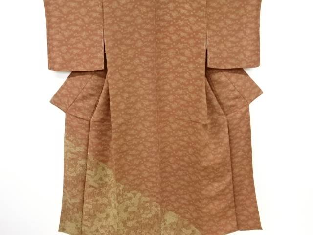 縮緬地菊梅牡丹模様付け下げ小紋着物【中古】【着】 宗sou｜お茶道具・着物　【宗 sou】