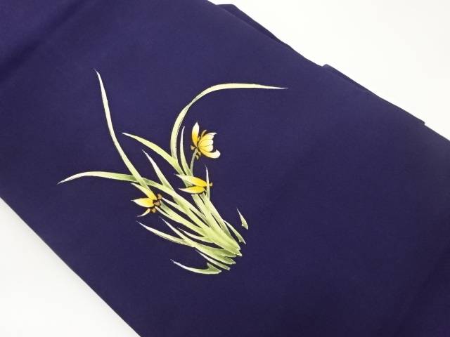 塩瀬金彩草花模様名古屋帯【中古】【着】 宗sou