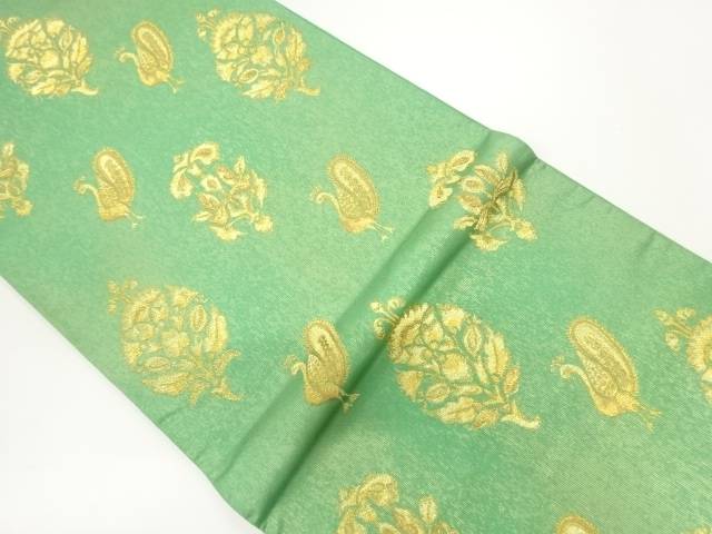 孔雀に花模様織出し袋帯【中古】【着】 宗sou 5,852円