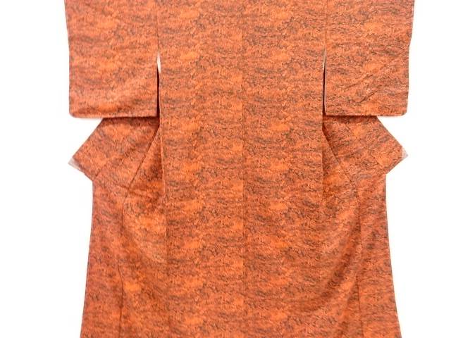 未使用品　田舎風景模様小紋着物【着】 宗sou
