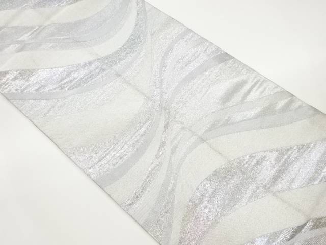 曲線模様織出し全通袋帯【中古】【着】 宗sou