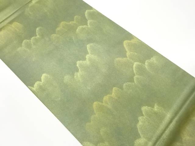 山野忠雄　引箔草木染抽象模様袋帯【中古】【着】 宗sou
