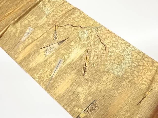 扇模様織出し袋帯【中古】【着】 宗sou｜お茶道具・着物　【宗 sou】 9,702円