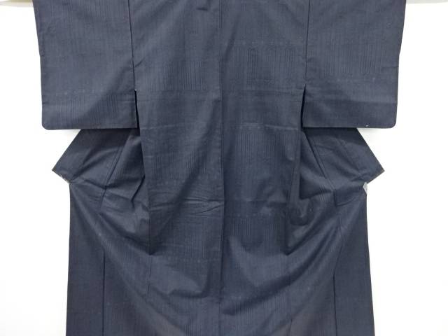 抽象模様手織り紬着物【中古】【着】 宗sou