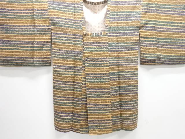横段模様道行コート【中古】【着】 宗sou