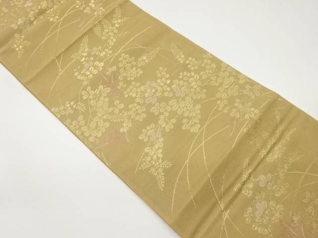 紗 萩模様織出し袋帯【中古】【着】 宗sou