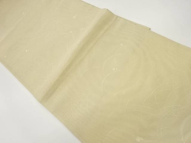 紗 露芝模様織出し袋帯【中古】【着】 宗sou