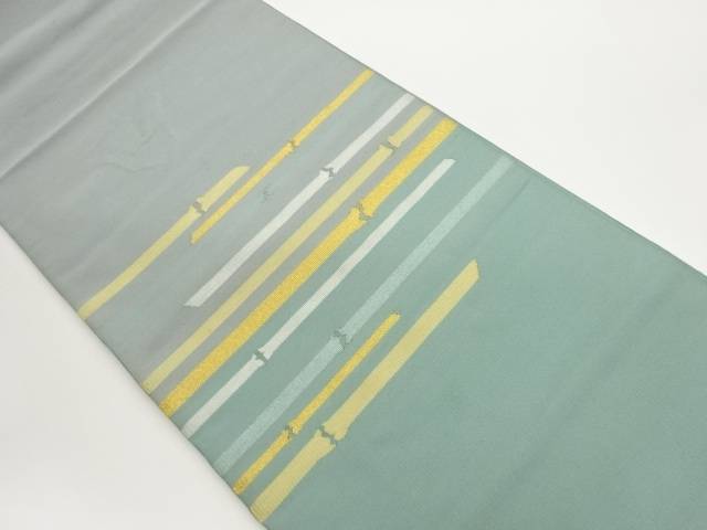 抽象横段模様織出し袋帯【中古】【着】 宗sou