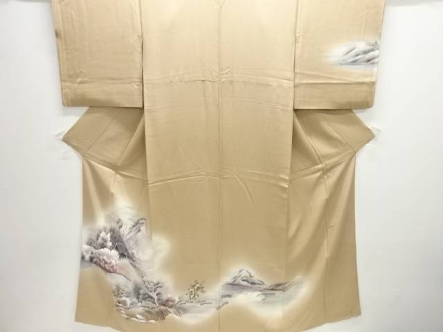 家屋風景模様訪問着【中古】【着】 宗sou