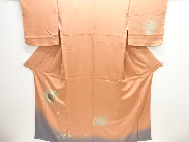 手鏡に花模様訪問着【中古】【着】 宗sou