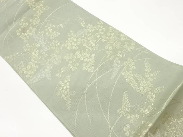 紗 萩に藤模様織出し袋帯【中古】【着】 宗sou 14,980円