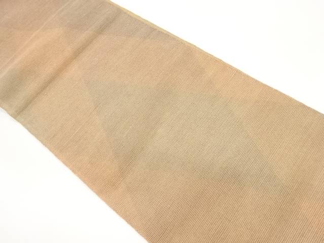 菱格子模様織出し夏用袋帯【中古】【着】 宗sou