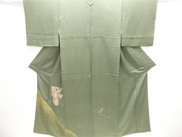 誰袖模様刺繍訪問着【中古】【着】 宗sou｜お茶道具・着物　【宗 sou】