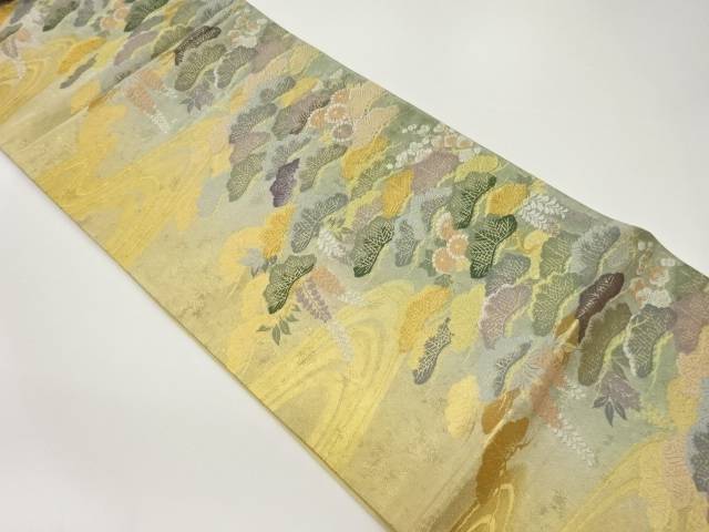 松・藤・菊・梅模様織出し袋帯【中古】【着】 宗sou 10,804円