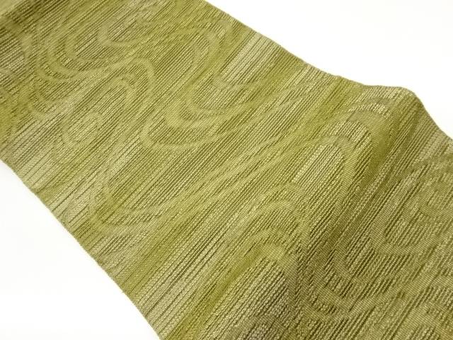 紗紬流水模様織出し名古屋帯【中古】【着】 宗sou｜お茶道具・着物　【宗 sou】