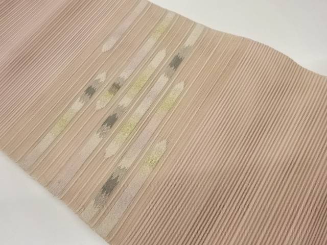 絽綴れ縞に横段模様織出し名古屋帯【中古】【着】 宗sou|お茶道具・着物 【宗 sou】