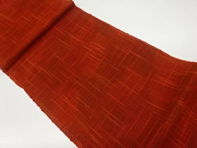 紗紬織り柄模様織出し名古屋帯【中古】【着】 宗sou｜お茶道具・着物　【宗 sou】