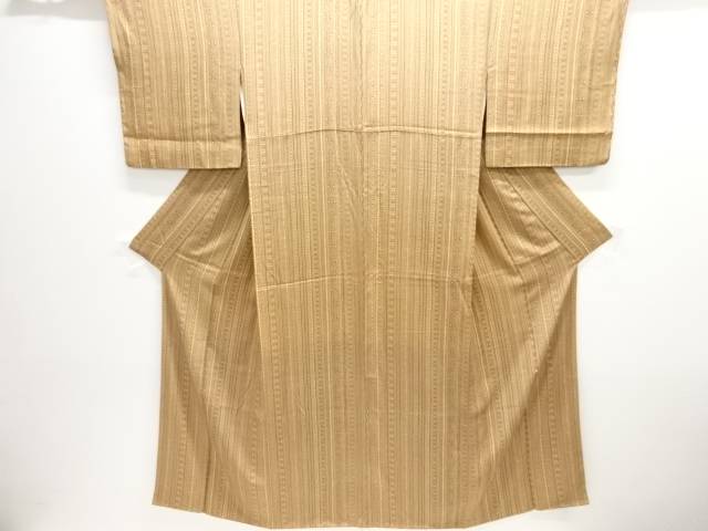 縞に更紗模様小紋着物【中古】【着】 宗sou｜お茶道具・着物　【宗 sou】