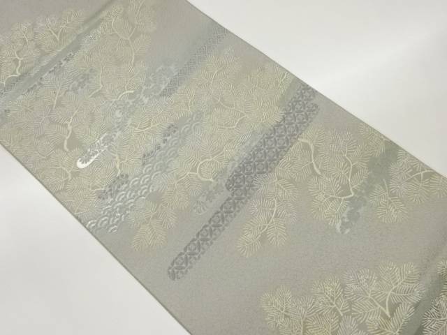 松葉にヱ霞・花唐草模様織出し袋帯【中古】【着】 宗sou 17,464円
