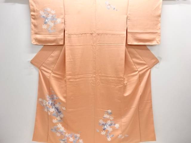 木の葉に小鳥模様訪問着【中古】【着】 宗sou