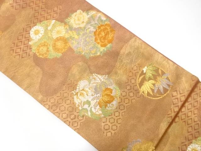 花丸文織出し袋帯【中古】【着】 宗sou