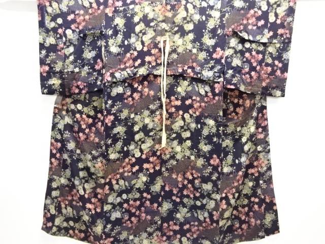 縮緬家屋に草花模様長襦袢【アンティーク】【中古】【着】 宗sou 17,700円