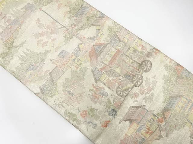 佐賀錦　祭風景模様織り出し袋帯【中古】【着】 宗sou
