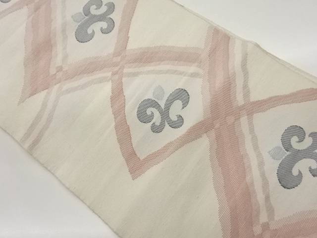 抽象線模様織出し名古屋帯【中古】【着】 宗sou