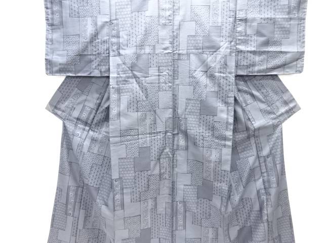 未使用品　花唐草に古典柄織出し西陣お召し着物【着】 宗sou
