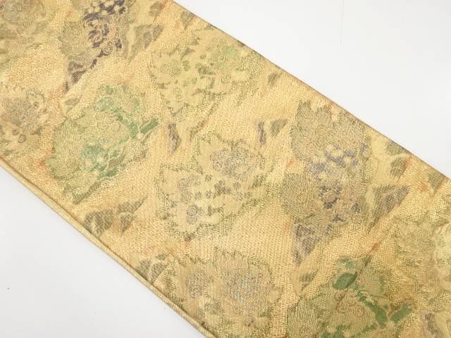 佐賀錦　唐獅子模様織り出し袋帯【中古】【着】 宗sou