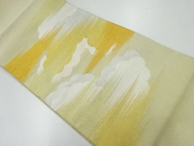 未使用品　杉村製　霞模様織出し袋帯（未仕立て）【着】 宗sou 8,820円