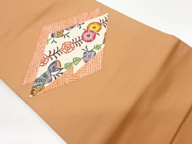 切り嵌め絞り草花模様名古屋帯【中古】【着】 宗sou 9,072円
