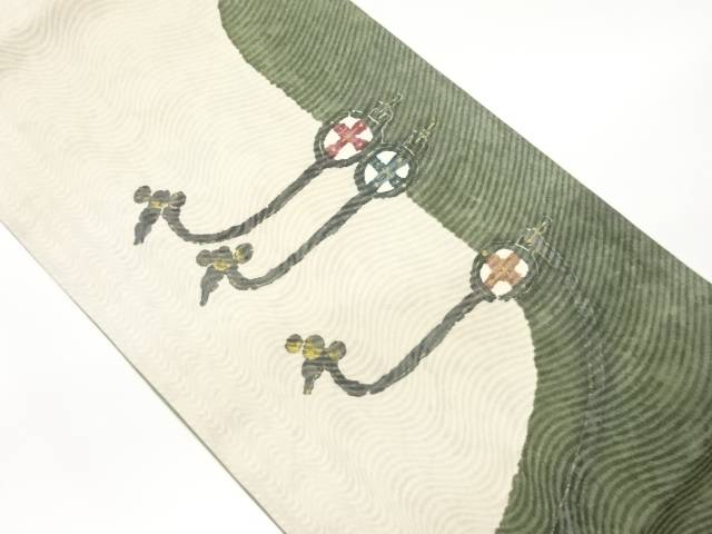 纐纈金彩抽象模様袋帯【中古】【着】 宗sou 15,622円