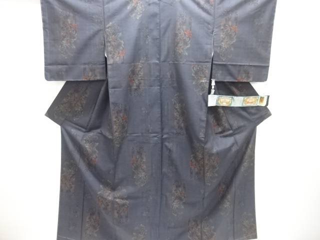未当て嵌める品 仕立てもの売り上げ金 唐花飾りつけ織り出し発祥地泥大島紬お召しもの(7マルキ)【着】 宗sou