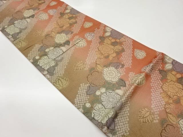 辻が花に鹿の子模様織出し袋帯【中古】【着】 宗sou