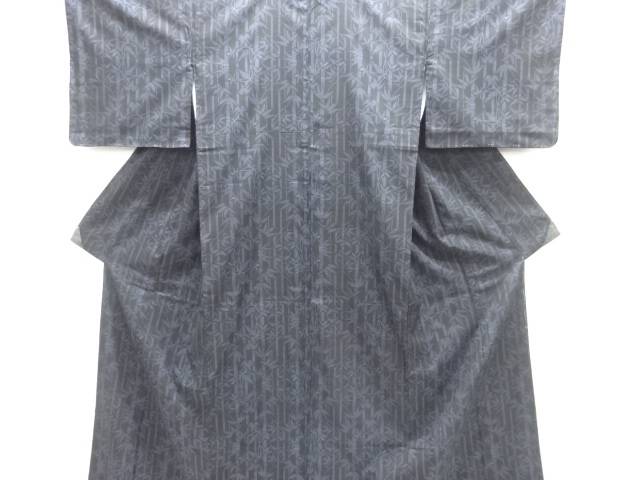 竹笹模様織り出し本場泥大島紬着物(5マルキ)【中古】【着】 宗sou｜お茶道具・着物　【宗 sou】 9,324円