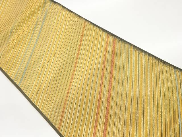 斜線模様織出し全通袋帯【中古】【着】 宗sou｜お茶道具・着物　【宗 sou】