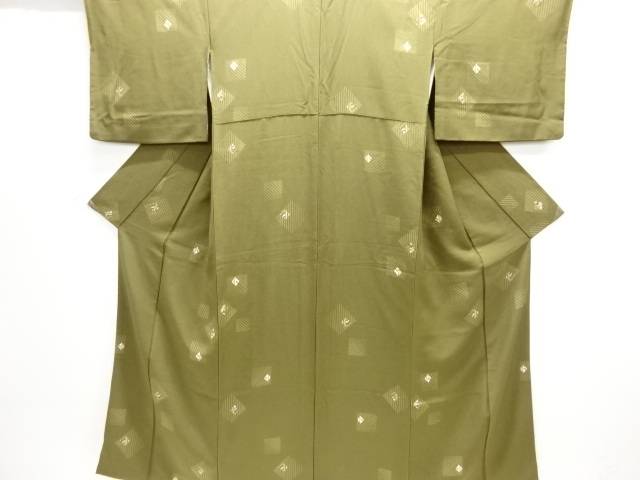 幾何学模様小紋着物【中古】【着】 宗sou