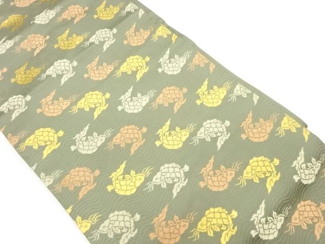 荒磯模様織出し名古屋帯【中古】【着】 宗sou｜お茶道具・着物　【宗 sou】 12,670円