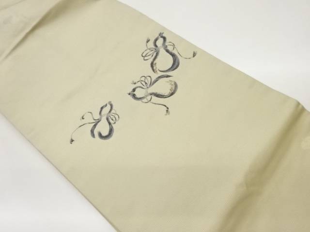 独楽に瓢箪模様織出し名古屋帯【中古】【着】 宗sou|お茶道具・着物 【宗 sou】